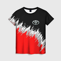Женская футболка Тойота камри - краска