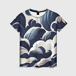 Женская футболка Узоры из облаков