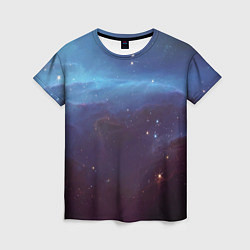 Женская футболка Космический дым