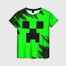Женская футболка Minecraft squares