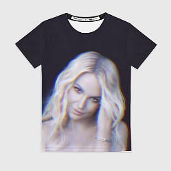 Футболка женская Britney Spears Glitch, цвет: 3D-принт