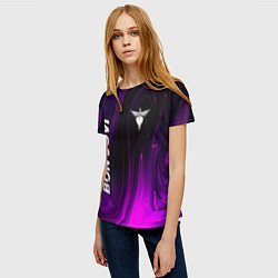 Футболка женская Bon Jovi violet plasma, цвет: 3D-принт — фото 2