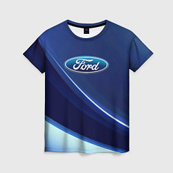 Футболка женская Ford - абстракция, цвет: 3D-принт