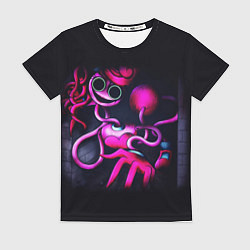 Футболка женская Мамочка длинные ноги: Поппи Плейтайм, цвет: 3D-принт