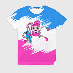 Футболка женская Мамочка длинные ноги с Хагги, цвет: 3D-принт