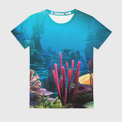 Женская футболка Под водой - Underwater