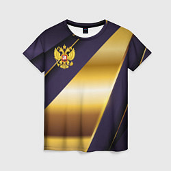 Женская футболка Золотой герб России