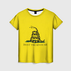 Футболка женская Dont tread on me или Гадзденская змея, цвет: 3D-принт