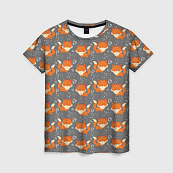 Женская футболка Веселые лисички