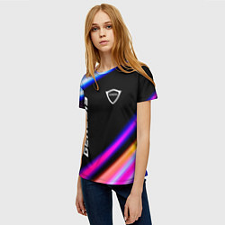 Футболка женская Genesis speed lights, цвет: 3D-принт — фото 2