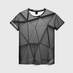 Женская футболка Треугольники серые