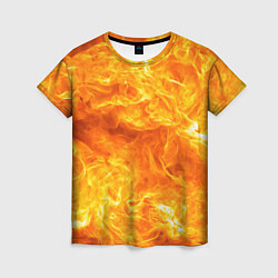Женская футболка Бушующий огонь