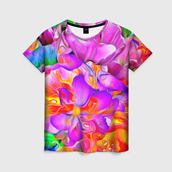 Женская футболка Flower Illusion