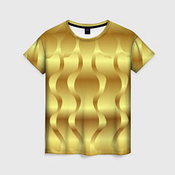 Женская футболка Золото абстрактная графика