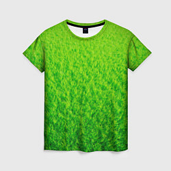 Женская футболка Трава зеленая