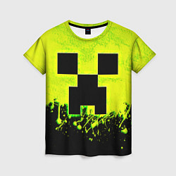 Женская футболка Creeper neon