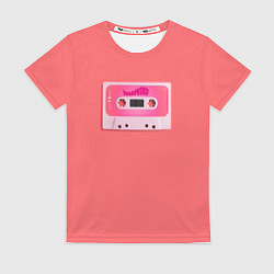 Футболка женская BTS cassette, цвет: 3D-принт