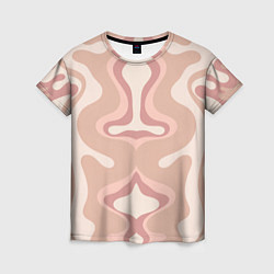 Женская футболка Линии абстрактные цветные