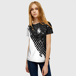 Футболка женская Children of Bodom крапинки краски, цвет: 3D-принт — фото 2