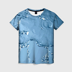 Женская футболка Водные подтёки на стекле