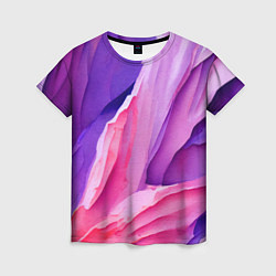 Женская футболка Необычная акварельная абстракция