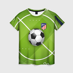 Женская футболка Atletico madrid Мяч