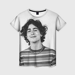 Футболка женская Timothee Chalamet black white photo, цвет: 3D-принт