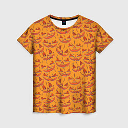 Женская футболка Halloween Pumpkin Pattern