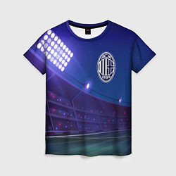 Женская футболка AC Milan ночное поле