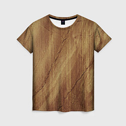 Женская футболка Деревянная текстура