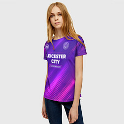 Футболка женская Leicester City legendary sport grunge, цвет: 3D-принт — фото 2