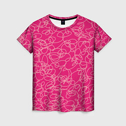 Женская футболка Особо розовый Девчачий