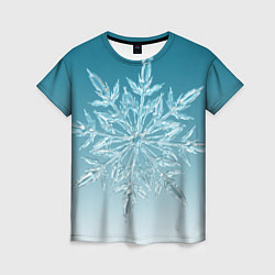 Женская футболка Резная снежинка
