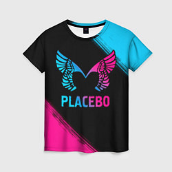 Женская футболка Placebo - neon gradient