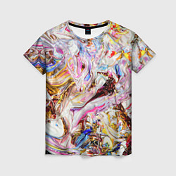 Женская футболка Aesthetic visual art galaxy slime