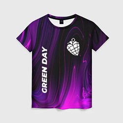 Женская футболка Green Day violet plasma