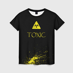 Футболка женская TOXIC - Биологическая опасность, цвет: 3D-принт