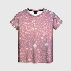 Женская футболка Pink bubbles