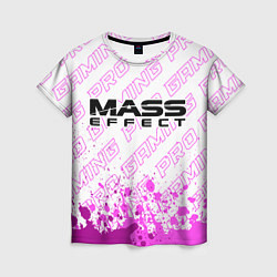 Футболка женская Mass Effect pro gaming: символ сверху, цвет: 3D-принт