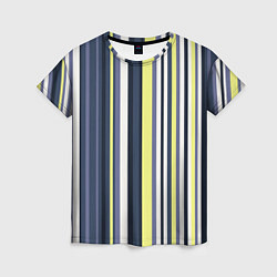 Женская футболка Абстрактные разноцветные линии