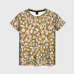 Женская футболка Оливье салат, абстрактный паттерн