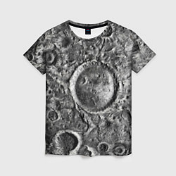 Женская футболка Поверхность луны