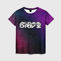 Женская футболка Akudama Drive gradient space
