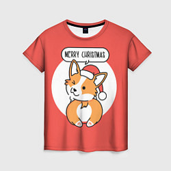 Женская футболка Рождественский лис