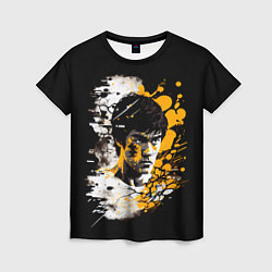 Женская футболка Брюс Ли в стиле поп арт