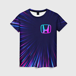 Женская футболка Honda neon speed lines