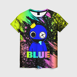 Футболка женская Rainbow Friends - Blue, цвет: 3D-принт