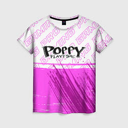 Женская футболка Poppy Playtime pro gaming: символ сверху