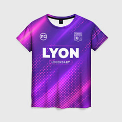 Женская футболка Lyon legendary sport grunge