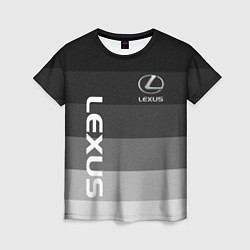 Женская футболка Lexus серый градиент